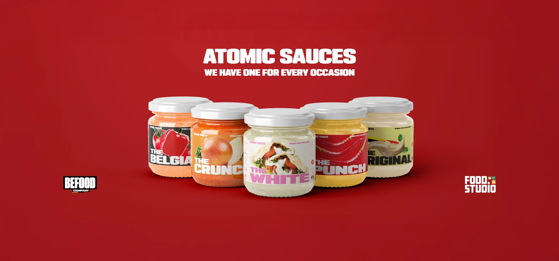 Bannière ATOMIC SAUCES — We have one for every occasion